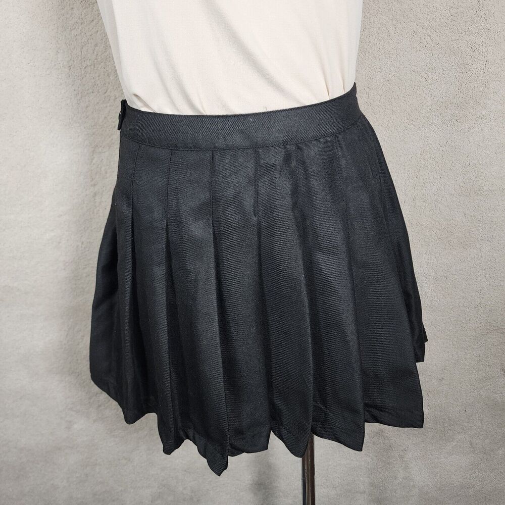 Faded Rose Woman's Sz M Pleated Polyester Skirt 15" Above Knee Length Preppie